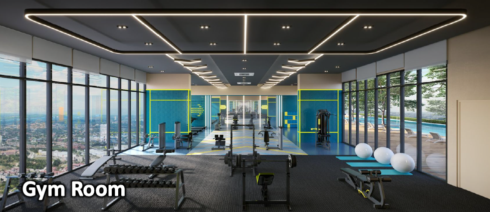 Gymnasium at D'Evia Residences